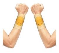 YzgWjBhd Cartoon Chick Printed Wrist Sleeve Pair