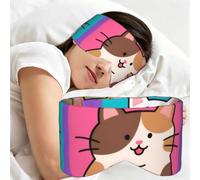 YzgWjBhd Cats Printed Travel Sleep Mask | Soft Eye Mask For Flights, Train Trips, Home Rest, Office Naps, Shift Breaks, And Quiet Relaxation