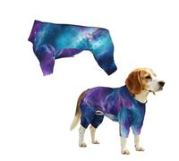 YzgWjBhd Cosmic Nebula Printed Pet Onesie