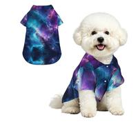 YzgWjBhd Cosmic Nebula Printed Pet Shirt