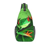 YzgWjBhd Cute Frog Sling Bag for Men Women | Crossbody Fanny Pack with Zipper Pockets | Funny Backpack Chest Bag