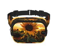 YzgWjBhd Cute Little Red Spider Printed Fanny Pack for Men Women, Lightweight Belt Bag with Adjustable Strap, Stylish Waist Pack Crossbody Purse for Travel, Hiking, Running, Farm Sunflower, One Size