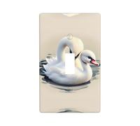 YzgWjBhd Cute Little Swan Print 1 Gang Wall Plate Single Toggle Switch Cover, 11.4cm x 7cm, Decorative Light Switch Plate Covers