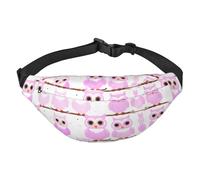 YzgWjBhd Cute Owl Print Large Crossbody Fanny Pack, Cute Waterproof Waist Pack Belt Bag for Men, Women, Stylish Running Accessory