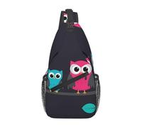 YzgWjBhd Cute Owls Sling Bag for Men Women | Crossbody Fanny Pack with Zipper Pockets | Funny Backpack Chest Bag