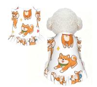 YzgWjBhd Cute Shiba Inu Dog Ruffle Dog Dress for Small Pets | Light Pullover Pet Dress For Walks, Birthdays, Wedding Photos, Holiday Gatherings, And Everyday Outfits