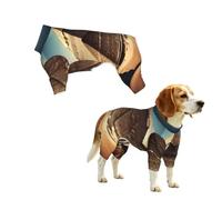 YzgWjBhd Dreaming of the Pyramids of Khufu Printed Pet Onesie