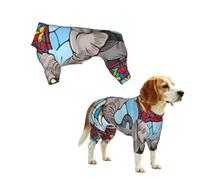 YzgWjBhd Elephant Printed Pet Onesie
