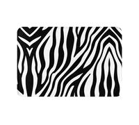 YzgWjBhd Entrance Mat 23.6" x 15.7", Zebra fine lines Printed Indoor Entryway Mat, Non Slip Front Door Rug for Garage, Patio, Office