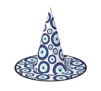 YzgWjBhd Evil eyes Print Halloween Witch Hat, 2 PCS Halloween Costume Witch Hat for Indoor Outdoor Decor