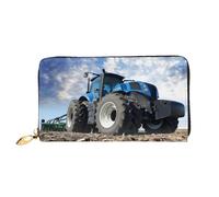 YzgWjBhd Farm Tractor Print Leather Wallet, Stylish Women's Wallet with Credit Card Holders Money Organizer