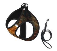 YzgWjBhd Harvest Moon Thicket Small Pet Leash Vest For Walks | Printed Pet Walking Vest For Garden Paths, Park Trips, Travel Days, Light Hiking, And Small Pet Outfit Styling