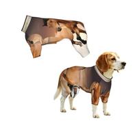 YzgWjBhd Horses Printed Pet Onesie | Stretch Pet Outfit For Daily Walks, Home Lounging, Photos, Weekend Trips, And Holiday Gatherings