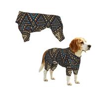 YzgWjBhd Indigo Ankara Printed Pet Onesie