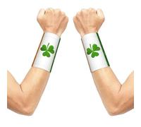 YzgWjBhd Irish Flag Printed Wrist Sleeve Pair