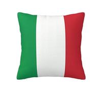 YzgWjBhd Italy Flag Personalized Square Cushion Cover 50cm x 50cm, Printed Funny Soft Decorative Pillow Case for Living Room Bed Sofa