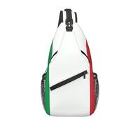 YzgWjBhd Italy Flag Sling Bag for Men Women | Crossbody Fanny Pack with Zipper Pockets | Funny Backpack Chest Bag