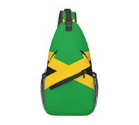 YzgWjBhd Jamaica Flag Sling Bag for Men Women | Crossbody Fanny Pack with Zipper Pockets | Funny Backpack Chest Bag