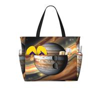 YzgWjBhd Jupiter Landscape Beach Tote with Stylish Print | Print Pool Bag for Water Adventures | Carry-On Bag