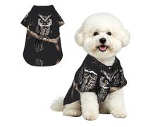 YzgWjBhd Late Night Owl Printed Pet Shirt