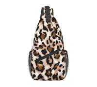 YzgWjBhd Leopard Print Sling Bag for Men Women | Crossbody Fanny Pack with Zipper Pockets | Funny Backpack Chest Bag