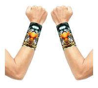 YzgWjBhd Little fat tiger head Printed Wrist Sleeve Pair
