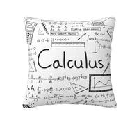 YzgWjBhd Math Geometry Geek Calculus Personalized Square Cushion Cover 45cm x 45cm, Printed Funny Soft Decorative Pillow Case for Living Room Bed Sofa