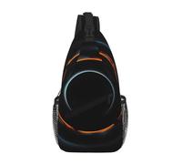 YzgWjBhd Men's Sling Bag, Waterproof Printed Mysterious Cosmic Black Holes Chest Shoulder Bag for Work and Daily Use, Crossbody Backpack for Travel