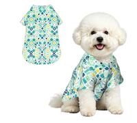 YzgWjBhd Mint Mosaic Rhythm Printed Pet Shirt