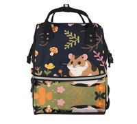 YzgWjBhd Multi Pocket Travel Backpack with Adjustable Straps | Guinea Pig Mushroom Printed Organiser Rucksack For Weekends, Shopping, Commuting, City Trips, Restaurants, And Everyday Carry