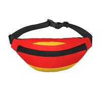 Yzgwjbhd Native Hawaiian Flag Print Large Crossbody Fanny Pack, Cute Waterproof Waist Pack Belt Bag For Men, Women, Stylish Running Accessory, Germany Flag, One Size
