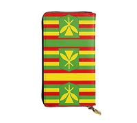 YzgWjBhd Native Hawaiian Flag Womens Wallet, Large Credit Card Clutch Wallets for Women, Cute Multi Pocket Long Purse