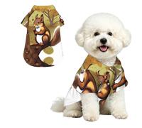YzgWjBhd Nut-eating Squirrel Printed Pet Shirt