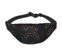 Yzgwjbhd Original Wood Color Texture Print Large Crossbody Fanny Pack, Cute Waterproof Waist Pack Belt Bag For Men, Women, Stylish Running Accessory, Mysterious Cosmic Black Holes, One Size