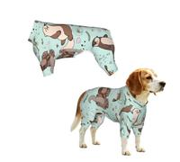 YzgWjBhd Otters Printed Pet Onesie
