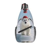YzgWjBhd Polar Bear Sling Bag for Men Women | Crossbody Fanny Pack with Zipper Pockets | Funny Backpack Chest Bag