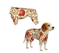YzgWjBhd Rustic Pomegranate Printed Pet Onesie