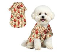 YzgWjBhd Rustic Pomegranate Printed Pet Shirt