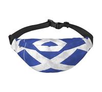 YzgWjBhd Scottish Retro Print Large Crossbody Fanny Pack, Cute Waterproof Waist Pack Belt Bag for Men, Women, Stylish Running Accessory