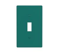 YzgWjBhd Solid Dark Green Print 1 Gang Wall Plate Single Toggle Switch Cover, 11.4cm x 7cm, Decorative Light Switch Plate Covers