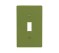 YzgWjBhd Solid Dark Green Print 1 Gang Wall Plate Single Toggle Switch Cover, 11.4cm x 7cm, Decorative Light Switch Plate Covers