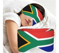 YzgWjBhd South Africa Flag Printed Travel Sleep Mask | Soft Eye Mask For Flights, Train Trips, Home Rest, Office Naps, Shift Breaks, And Quiet Relaxation