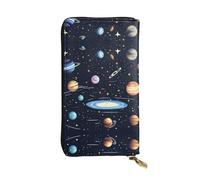 YzgWjBhd The Solar Family Womens Wallet, Large Credit Card Clutch Wallets for Women, Cute Multi Pocket Long Purse