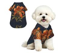 YzgWjBhd Tiger Lily Thread Printed Pet Shirt