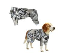 YzgWjBhd White Tiger Printed Pet Onesie