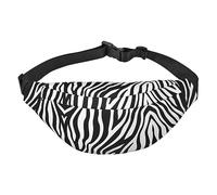 YzgWjBhd Zebra fine Lines Print Large Crossbody Fanny Pack, Cute Waterproof Waist Pack Belt Bag for Men, Women, Stylish Running Accessory