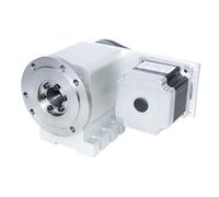 YZHATDH A 4th axis rotary NEMA34 86 stepper motor, CNC indexing head 3/4 jaw 130mm, mandrel center height 100mm, CNC engraving machine