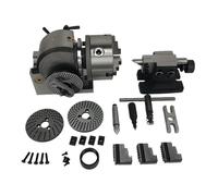 YZHATDH Universal Dividing Head BS-0 4 Inches 5 Inch CNC 4th Rotary Axis 100mm 125mm 3 Jaw Chuck Tailstock Center Height 100mm