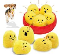 YZHDUXIU Dog Squeak Toys, 5 Pack Chicken Nugget Dogs Push Toys Interactive Puppy Toys Bark Box Toys Dog Chicken Toy to Keep Them Busy