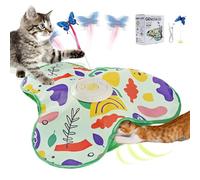 YZHDUXIU Hide and Seek Cat Toys, Interactive Kitten Wand Toy, Automatic Cat Toys for Indoor Cats,USB Rechargeable